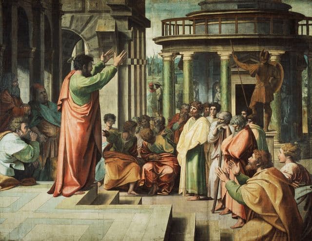St Paul Preaching at Athens by Raphael, c. 1515–1516.