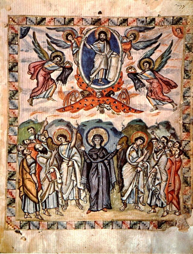 Ascension of Christ by Unknown Syriac illuminator, 586.